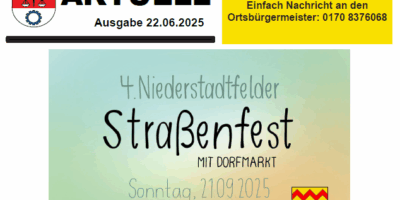 Niederstadtfeld aktuell am 22.6.25